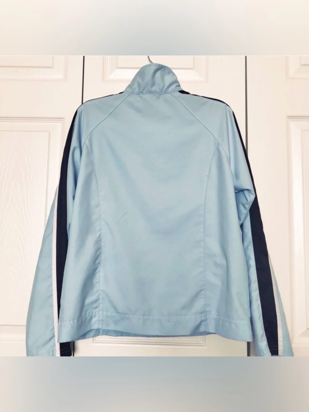 Nike Light Blue and Black Women's Bomber Track Jacket - Picture 3 of 7